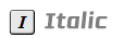 italic